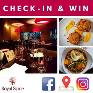 Royal Spice giveaway Check In WIn